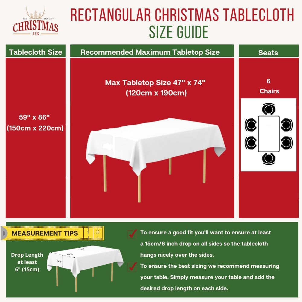 Christmas Table Cloths (59" X 86", Traditional)